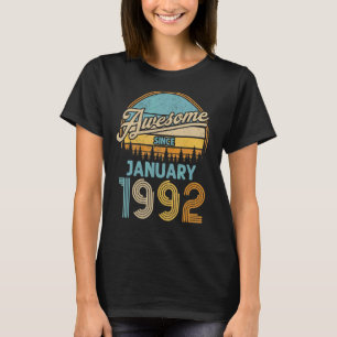 31 Jahre Phantastisch seit Januar 1992 31. Geburts T-Shirt