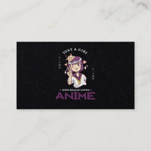 31.Just A Girl Who Really Loves Anime Visitenkarte