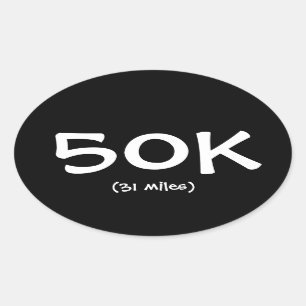 (31 milles) autocollant 50K