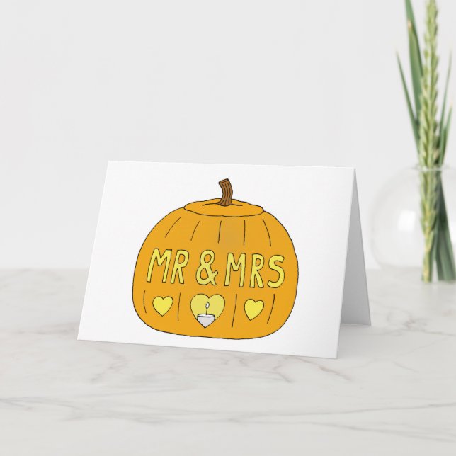 31. Oktober Halloween-Hochzeitstag Karte (Vorderseite)