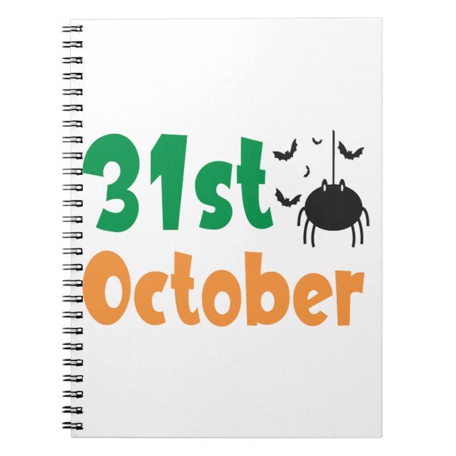 31. Oktober - Halloween Notizblock (Vorderseite)