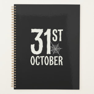 31. Oktober Halloween Spinnennetz Design Planer