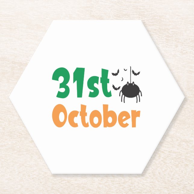 31. Oktober - Halloween Untersetzer (Vorderseite)