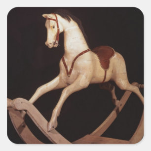 31:Rockpferd, Englisch, 1840 Quadratischer Aufkleber