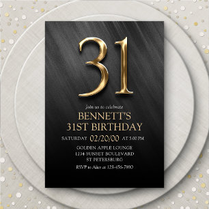 31e Invitation d'anniversaire