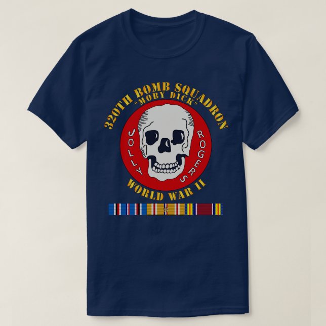 320. Bomb Squadron WWII w PAC SVC T-Shirt (Design vorne)