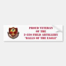 320th Feld-Artillerie-Autoaufkleber