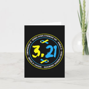 321 World Down Syndrom Awareness Karte