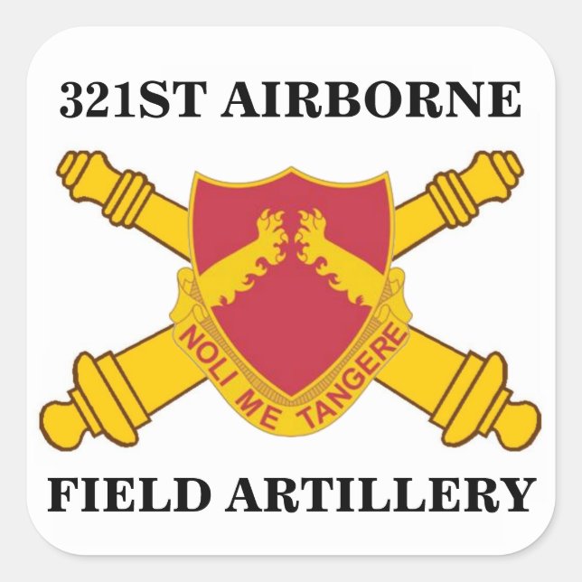 321ST AUTOCOLLANTS AÉROPORTÉS d'ARTILLERIE de (Devant)