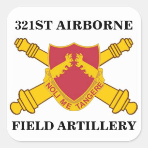 321ST IM FLUGZEUG FELD-ARTILLERIE-AUFKLEBER QUADRATISCHER AUFKLEBER