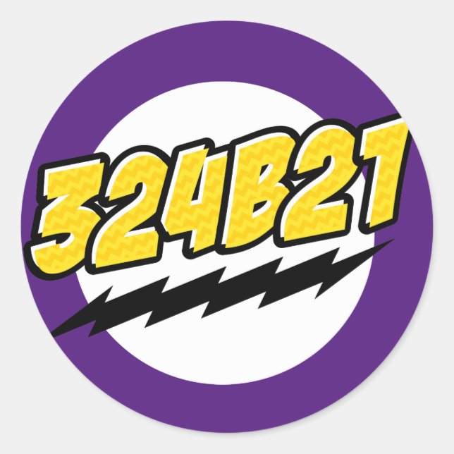 324B21 Aufkleber (Vorderseite)
