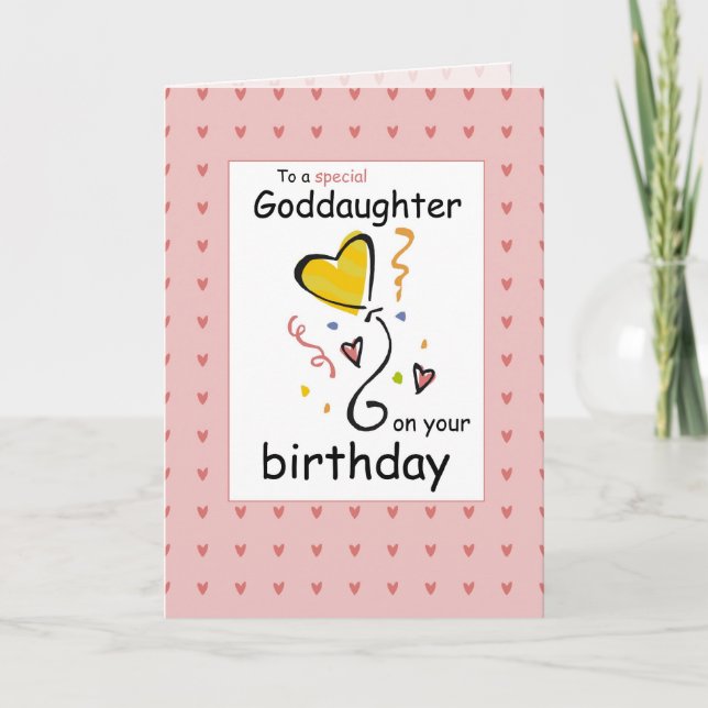 3289 Tochter Geburtstag, Rosa Karte (Vorderseite)