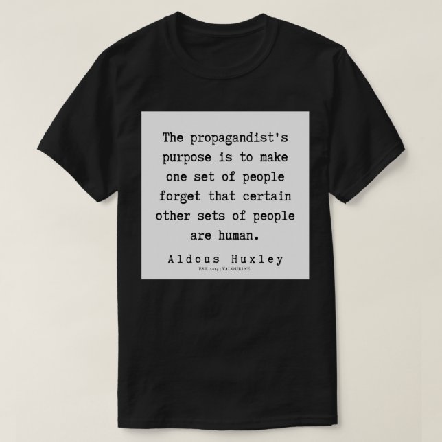 32 Aldous Huxley Quotes 190714 T-Shirt (Design vorne)