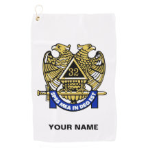 32 DEGREE MASON Golf Handtuch