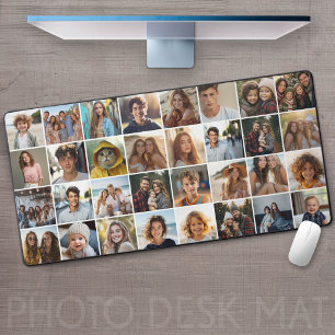 32 Fotocollage - kleine Bilder Schreibtischunterlage