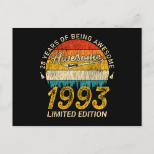 32. Geburtstag 1993 Tolles 32. Geburtstagsgeschenk Postkarte