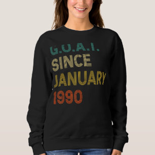 32. Geburtstag 32 Jahre alte Ziege Seit Januar 199 Sweatshirt
