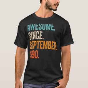 32. Geburtstag 33 Jahre Phantastisch seit Septembe T-Shirt