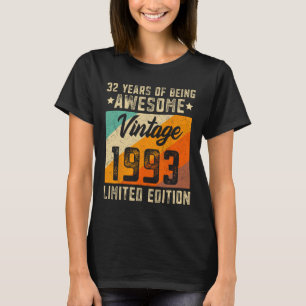 32. Geburtstag Männer 32 Jahre alte Frauen 1993 Li T-Shirt
