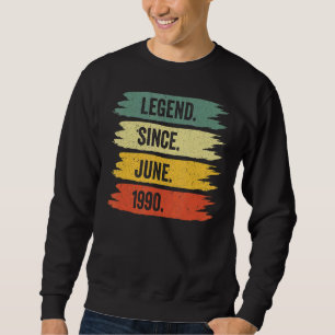 32. Geburtstag Retro Vintage Legenden wurden in J Sweatshirt