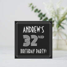 32. Geburtstagsparty: Art-Déco-Stil mit Individuel