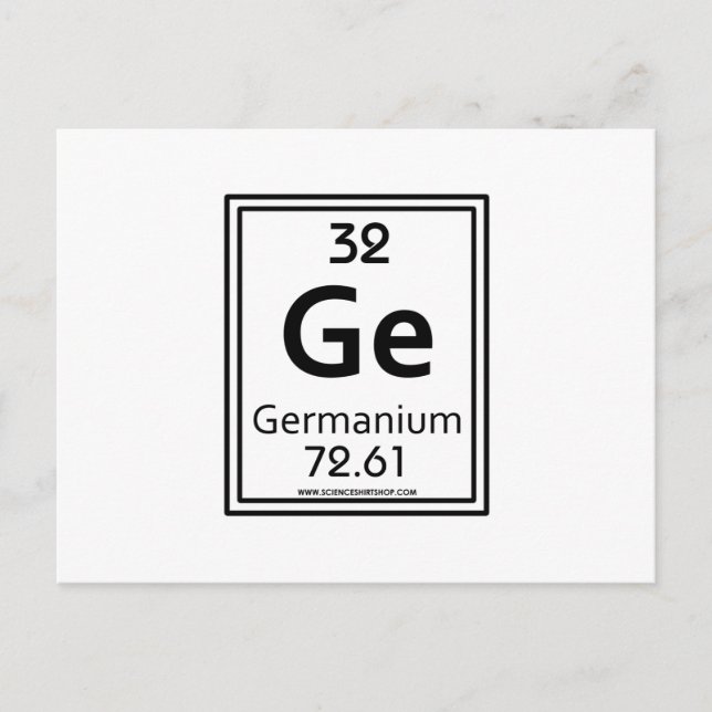 32 Germanium Postkarte (Vorderseite)