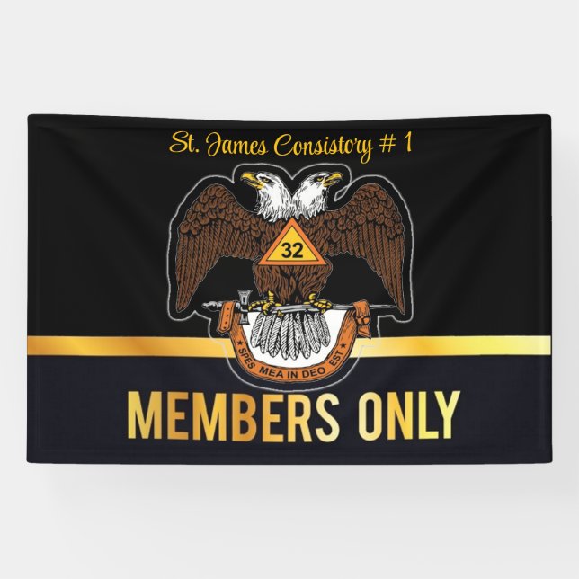 32 Grad Freemason Banner (Horizontal)