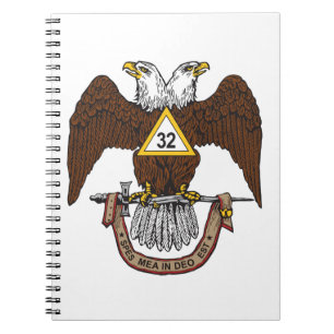 32. Grad-schottischer Ritus Brown Eagle Notizblock