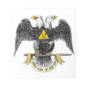 32. Grad Schottischer Ritus Schwarzer Adler Notizblock