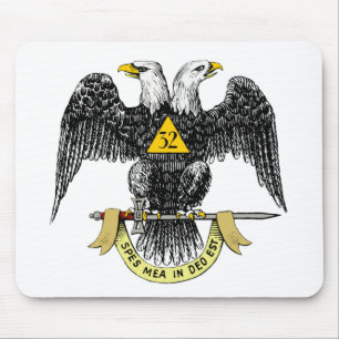 32. Grad-schottisches Ritus-Schwarzes Eagle Mousepad