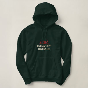 32. Infanterie-Brigade Wisconson Nationalgarde Bestickter Hoodie