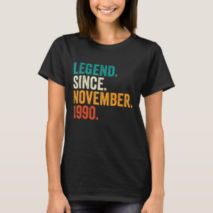 32 Jahre alte Legende seit November 1990 32. Gebur T-Shirt