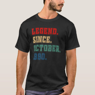32 Jahre alte Legende seit Oktober 1990 32. Geburt T-Shirt