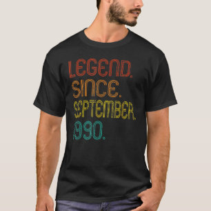 32 Jahre alte Legende seit September 1990 32. Bir T-Shirt