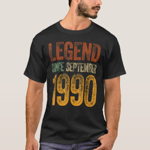 32 Jahre alte Legende seit September 1990 32. Bir T-Shirt
