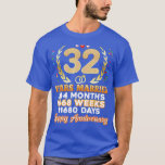 32 Jahre Verheiratet Happy 32. Wedding Anniversary T-Shirt<br><div class="desc">32 Jahre Verheirateter Glückwunsch 32. Hochzeitstag Paarring .</div>