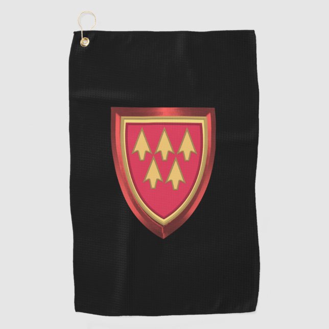 32. Luftverteidigungskommando - angepasster Patch Golfhandtuch (Vorderseite)