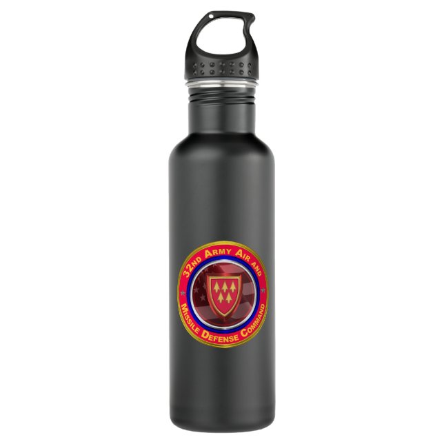 32. Militär- und Raketenabwehrkommando Edelstahlflasche (Vorderseite)