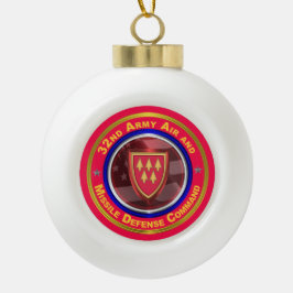 32. Militär- und Raketenabwehrkommando Keramik Kugel-Ornament