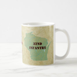 32. Pfeil-Brigaden-Militär Infanterie-Wisconsins Kaffeetasse