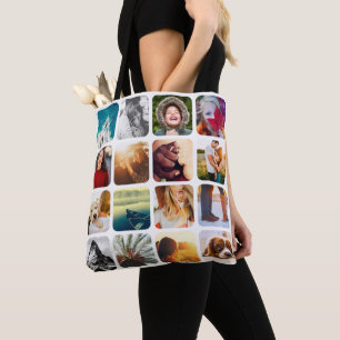 32 Photo Sac de transport blanc double face