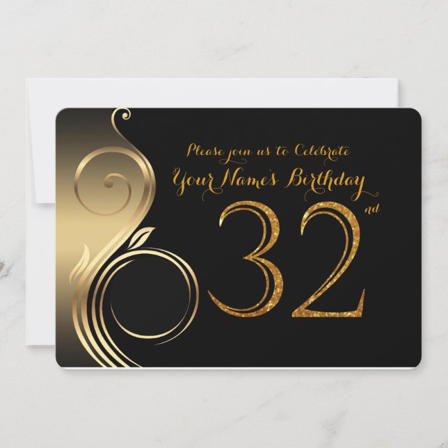 32e, Invitation Anniversaire, Numéro Parties scint (Devant)