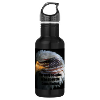 32oz w/American Eagle Face w/The Edelstahlflasche