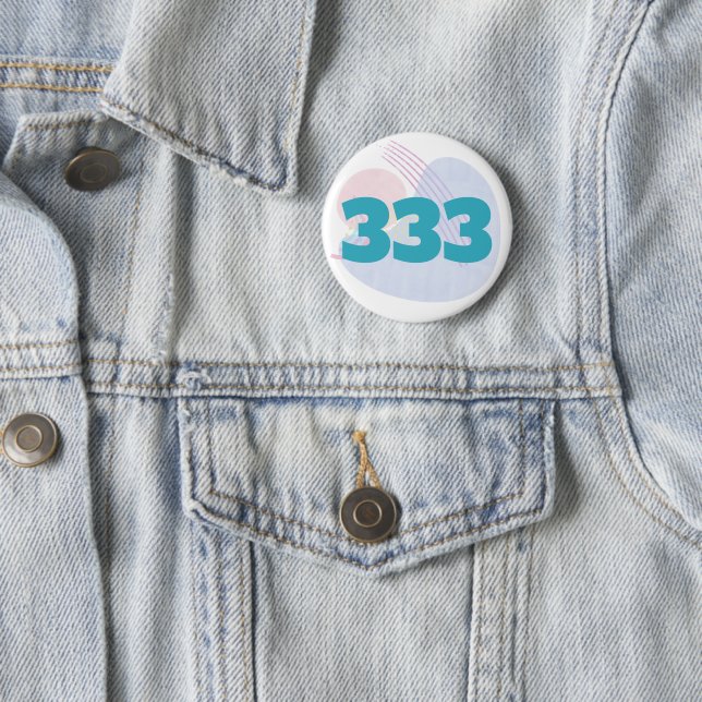 333 Angel Number Guidance Support Manifestation Button (Beispiel)
