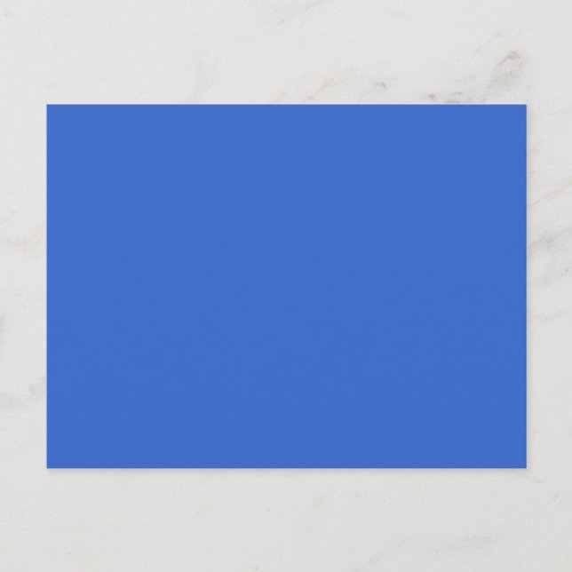 3366CC Solid Blue Background Color Template Postkarte (Vorderseite)