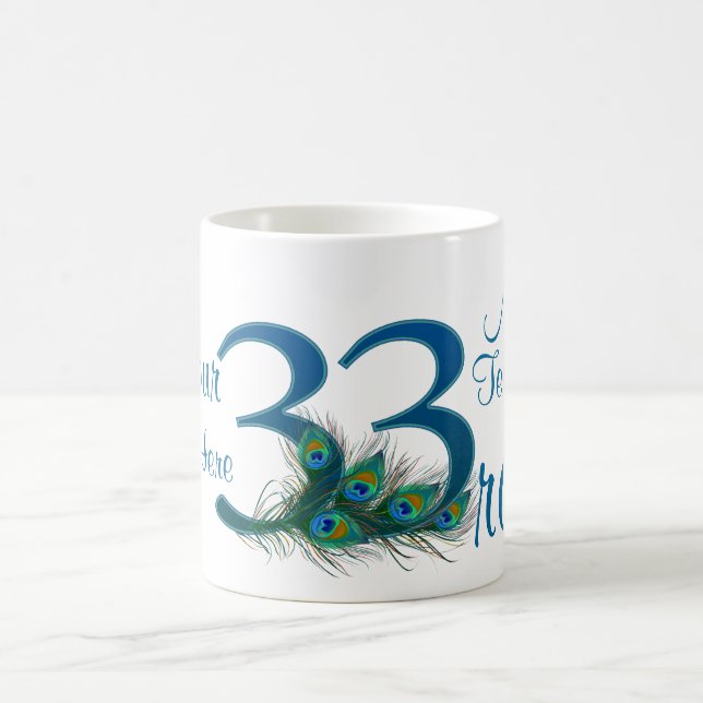 # 33 - 33. Hochzeitstag oder 33. Geburtstag Kaffeetasse (Mittel)