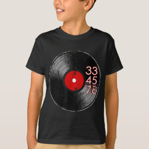 33 45 78 U/min für Schallplattensammler Vinyl Love T-Shirt