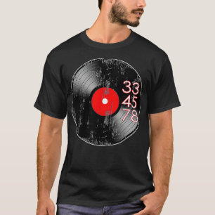 33 45 78 U/min für Schallplattensammler Vinyl Love T-Shirt
