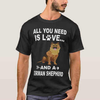 33 Alles was du brauchst ist Liebe und ein Deutsch T-Shirt