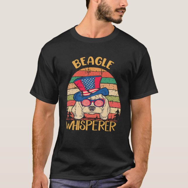 33 Beagle-Flüsterer Beagle T-Shirt (Vorderseite)